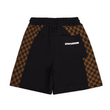 Sprayground Kids Bermuda Nero e Marrone con Logo per Bambini