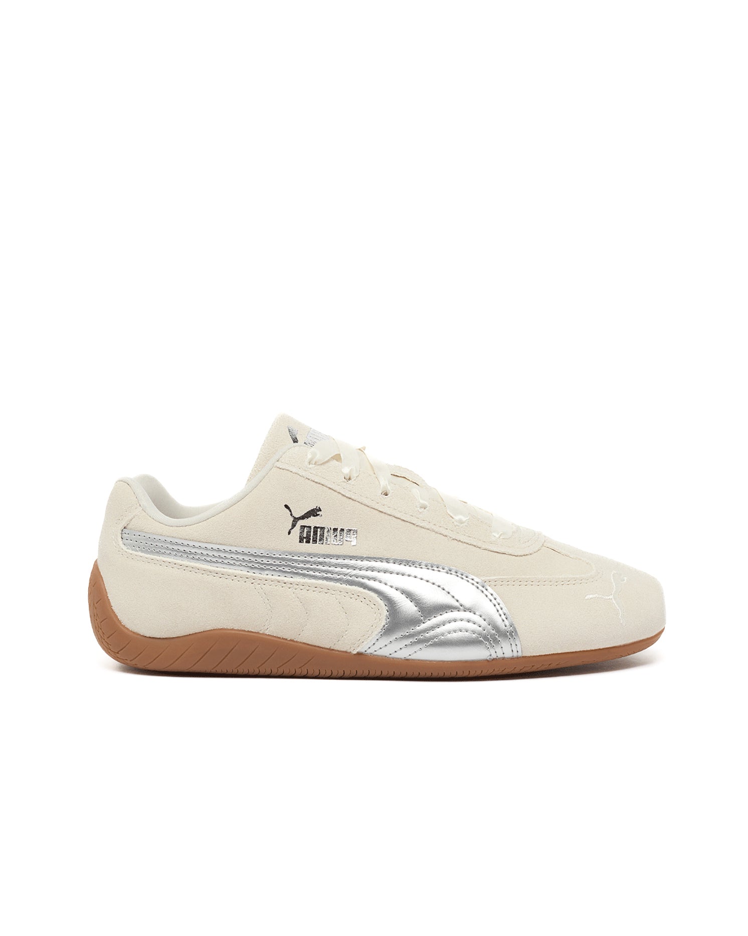 Puma Kids Sneakers Bianche con Dettagli Argento per Bambine