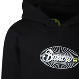 Barrow Kids Black Logo Print Hoodie for Girls