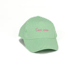 Vicolo Kids Cappello a Quadri Verde con Ricamo Rosa per Bambine