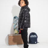 Blauer Kids Giubbino Nero Lucido Cameron per Bambini