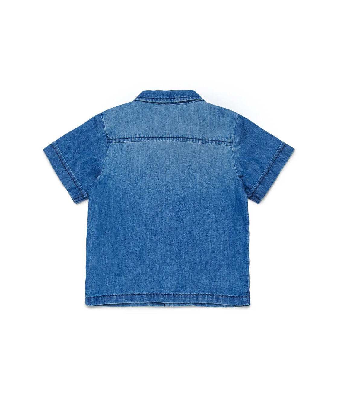 Diesel Kids Camicia in Jeans con Ricamo Logo per Neonati