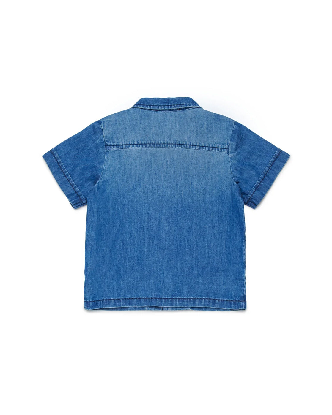 Diesel Kids Camicia in Jeans con Ricamo Logo per Neonati