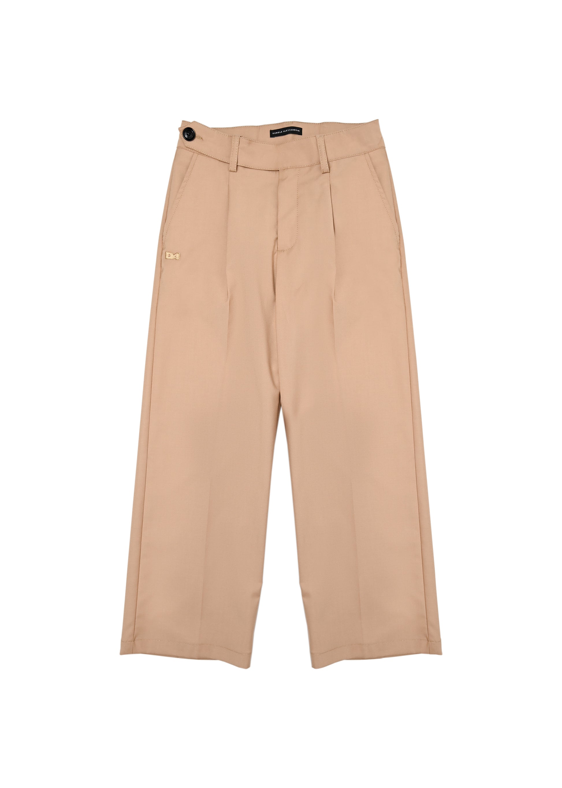 Daniele Alessandrini Pantaloni Classici Cammello per Bambini