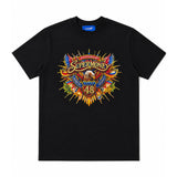 ArtSuperMoney T-Shirt Nero con Stampa Aquila per Bambini