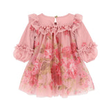 Angel's Face Abito Nadiya Vintage Rose con Fiocco per Neonate