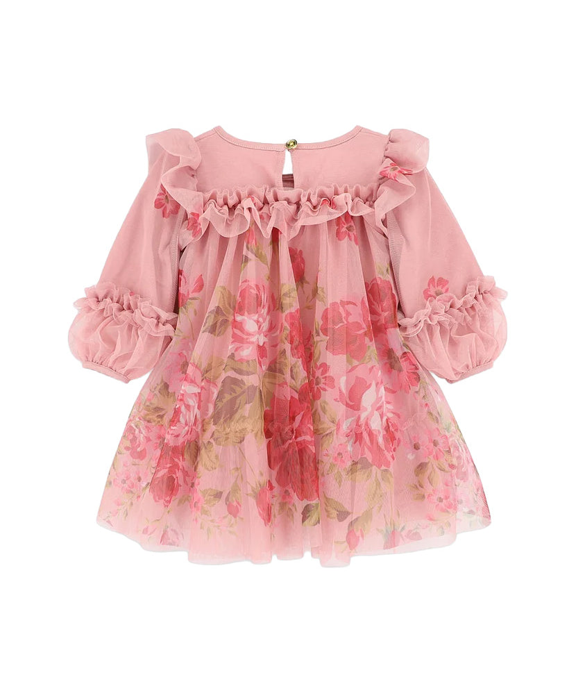 Angel's Face Abito Nadiya Vintage Rose con Fiocco per Neonate