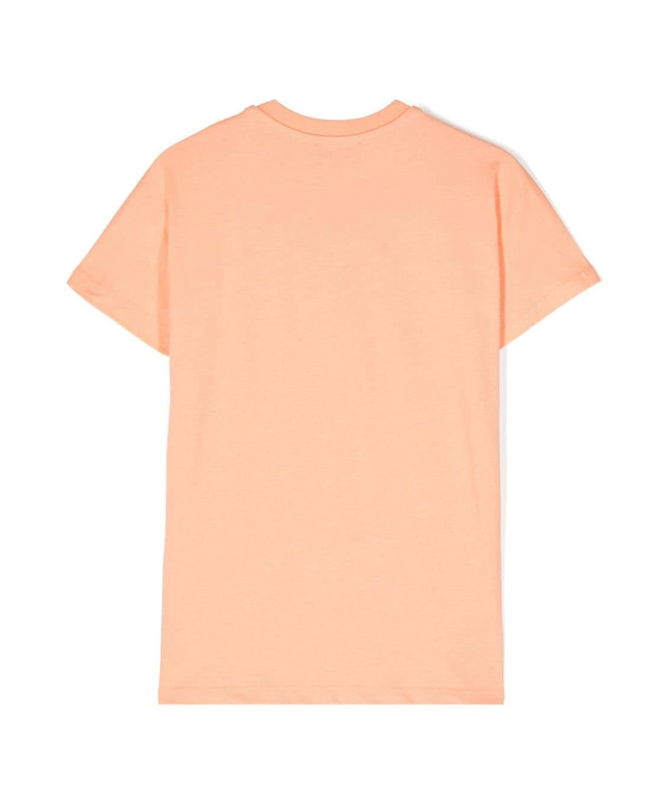 MSGM Kids T-Shirt Pesca con Logo per Bambini