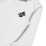 Dsquared2 Kids Felpa Girocollo Bianco con Logo Sport per Neonati