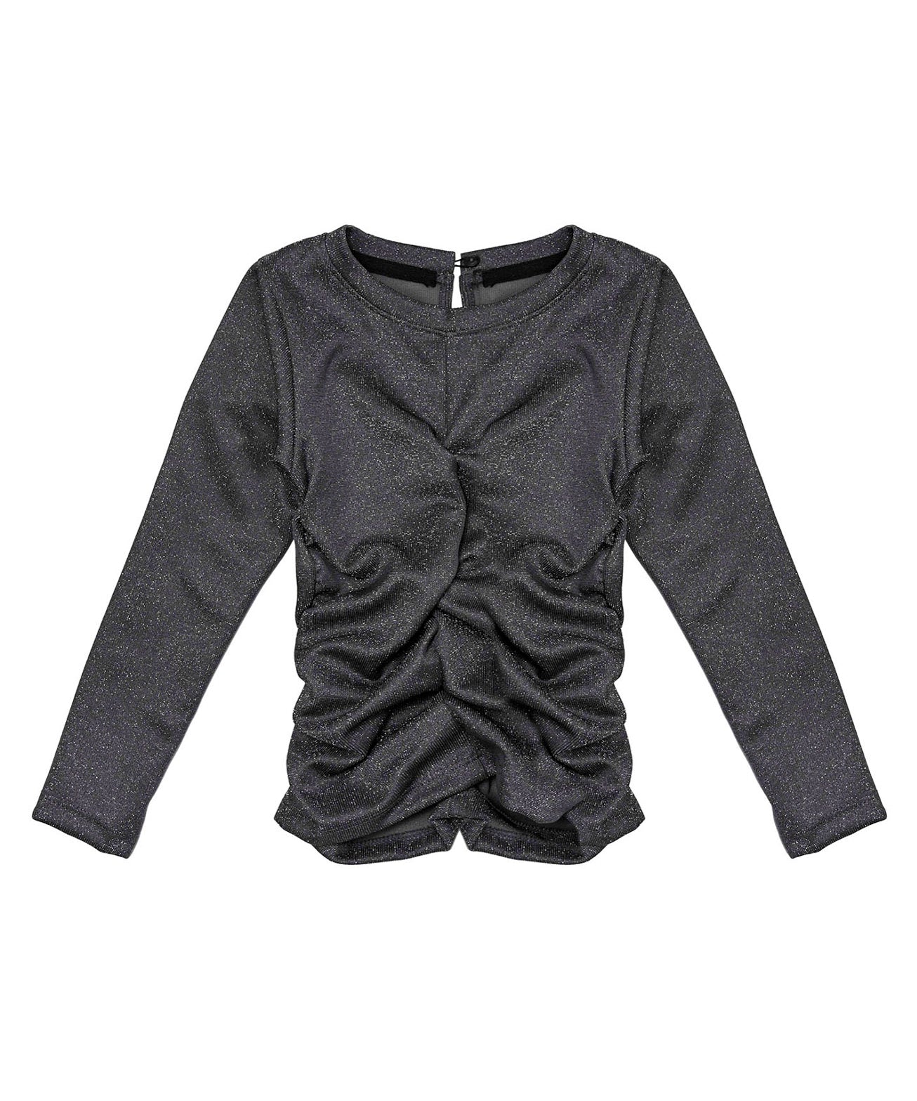 Vicolo Kids T-shirt Maniche Lunghe Grigio Sparkling per Bambine