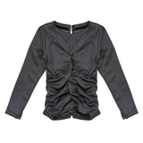 Vicolo Kids T-shirt Maniche Lunghe Grigio Sparkling per Bambine