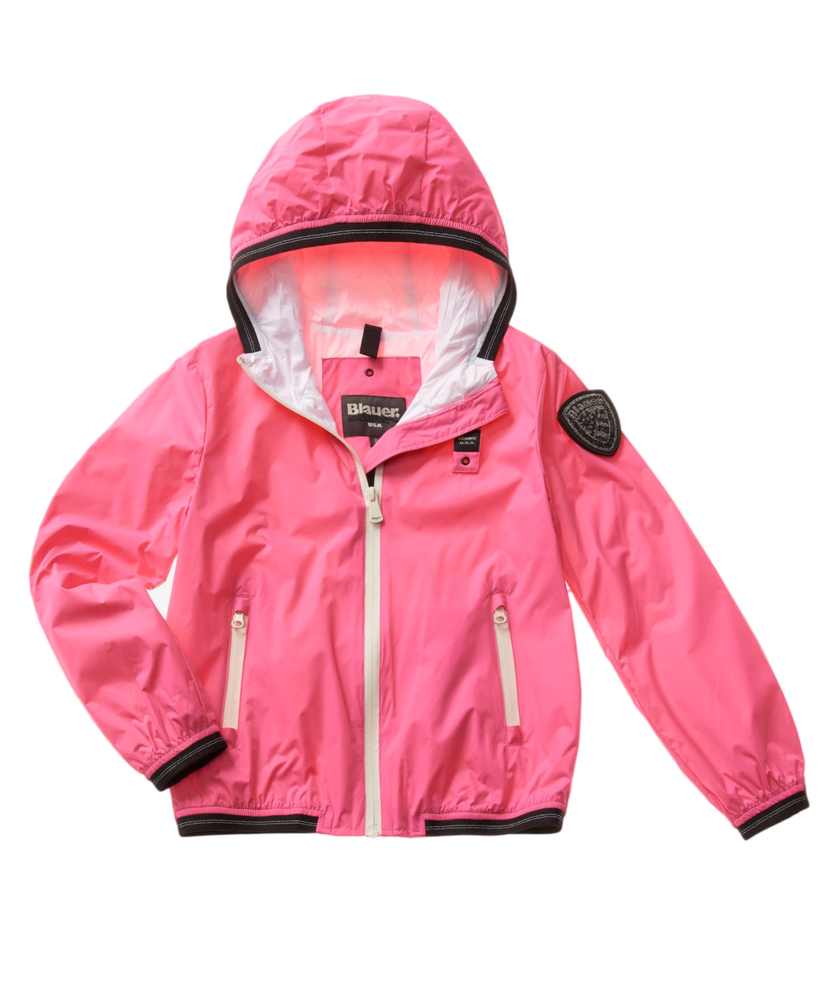 Blauer Kids Giacca a Vento Rosa per Bambine