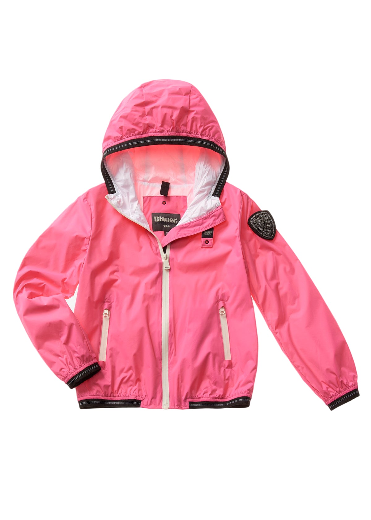 Blauer Kids Giacca a Vento Rosa per Bambine