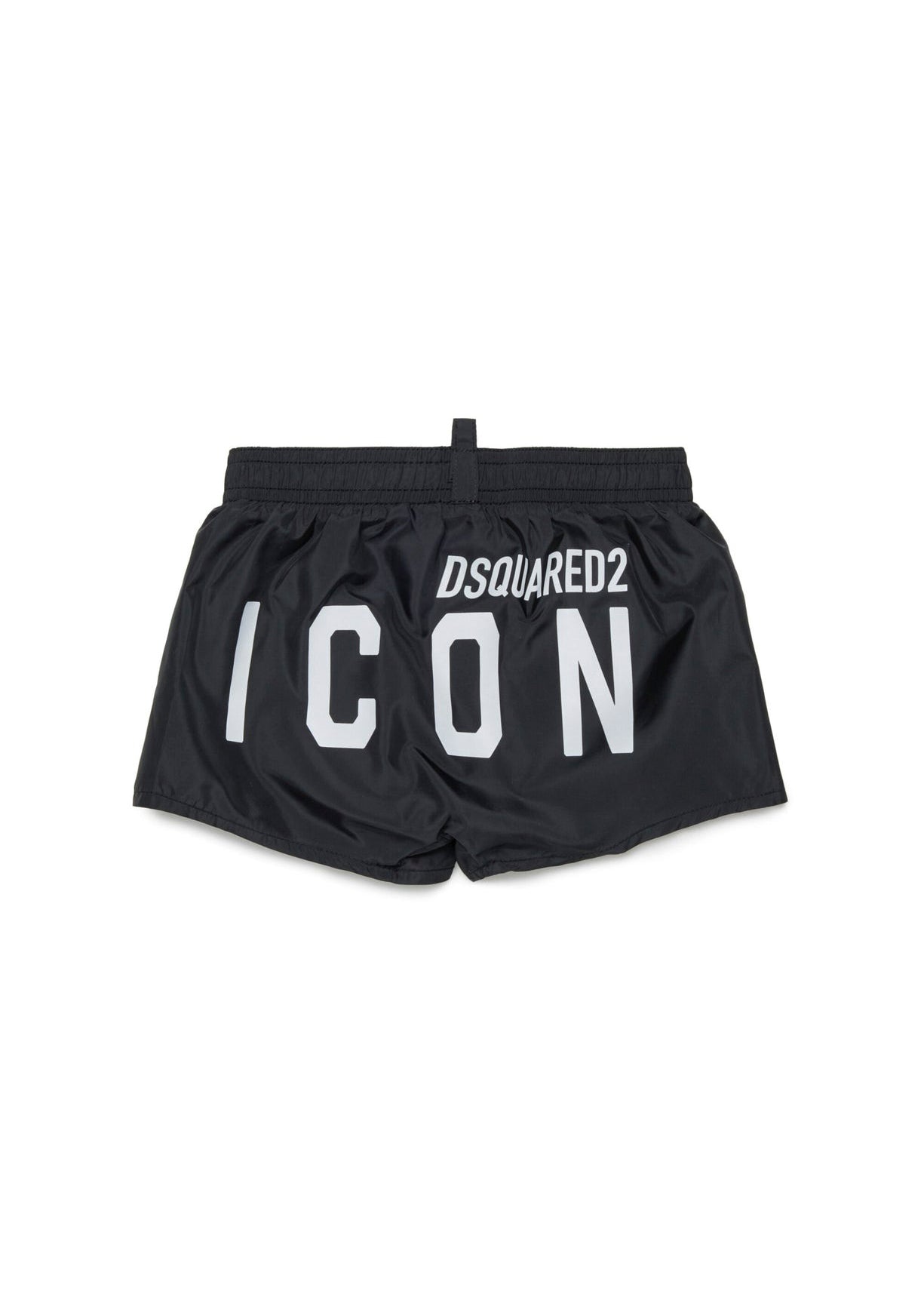 Dsquared2 Kids Costume Boxer Nero ICON per Neonati