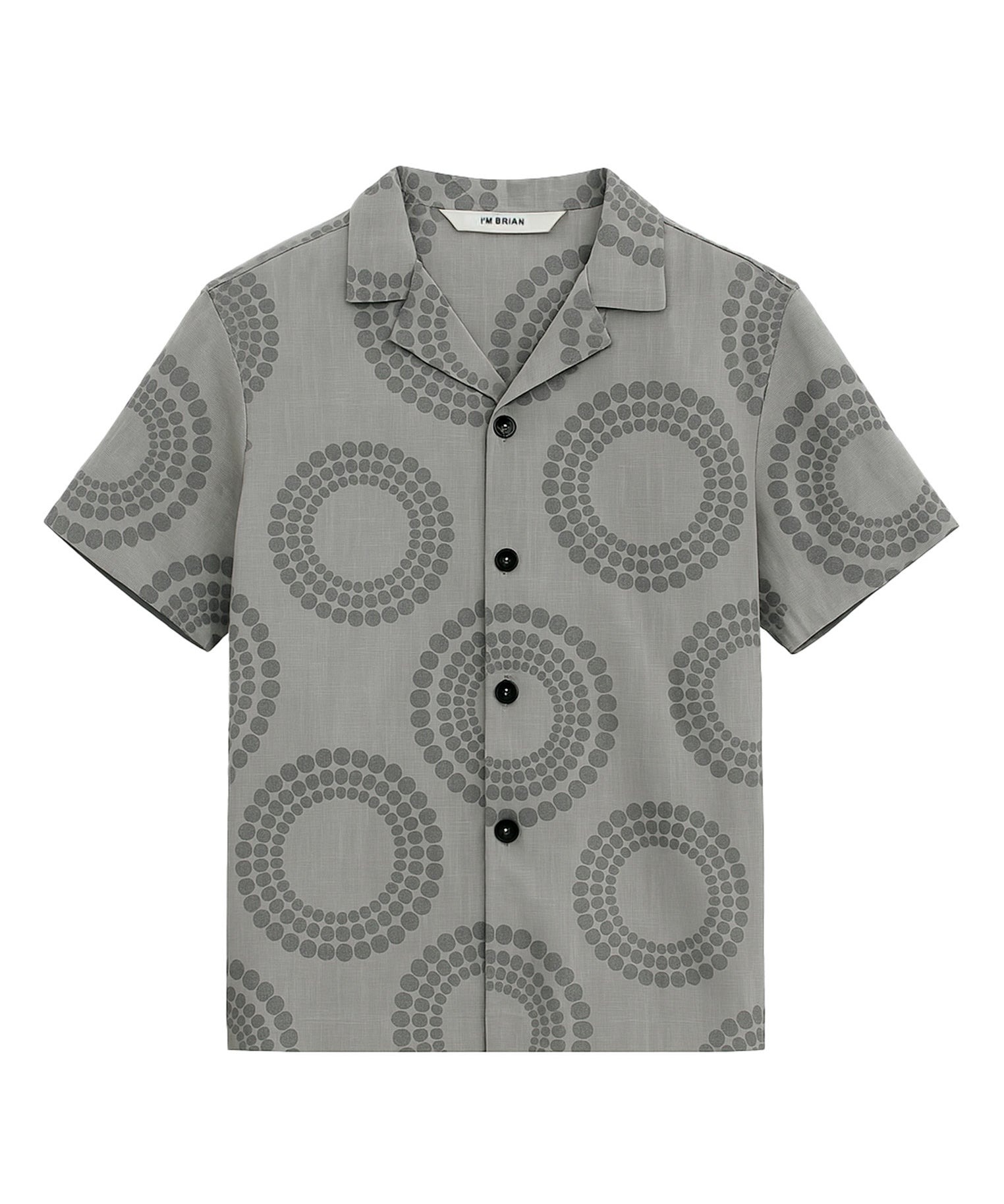 I'm Brian Camicia Grigia Fantasia Circles per Bambini