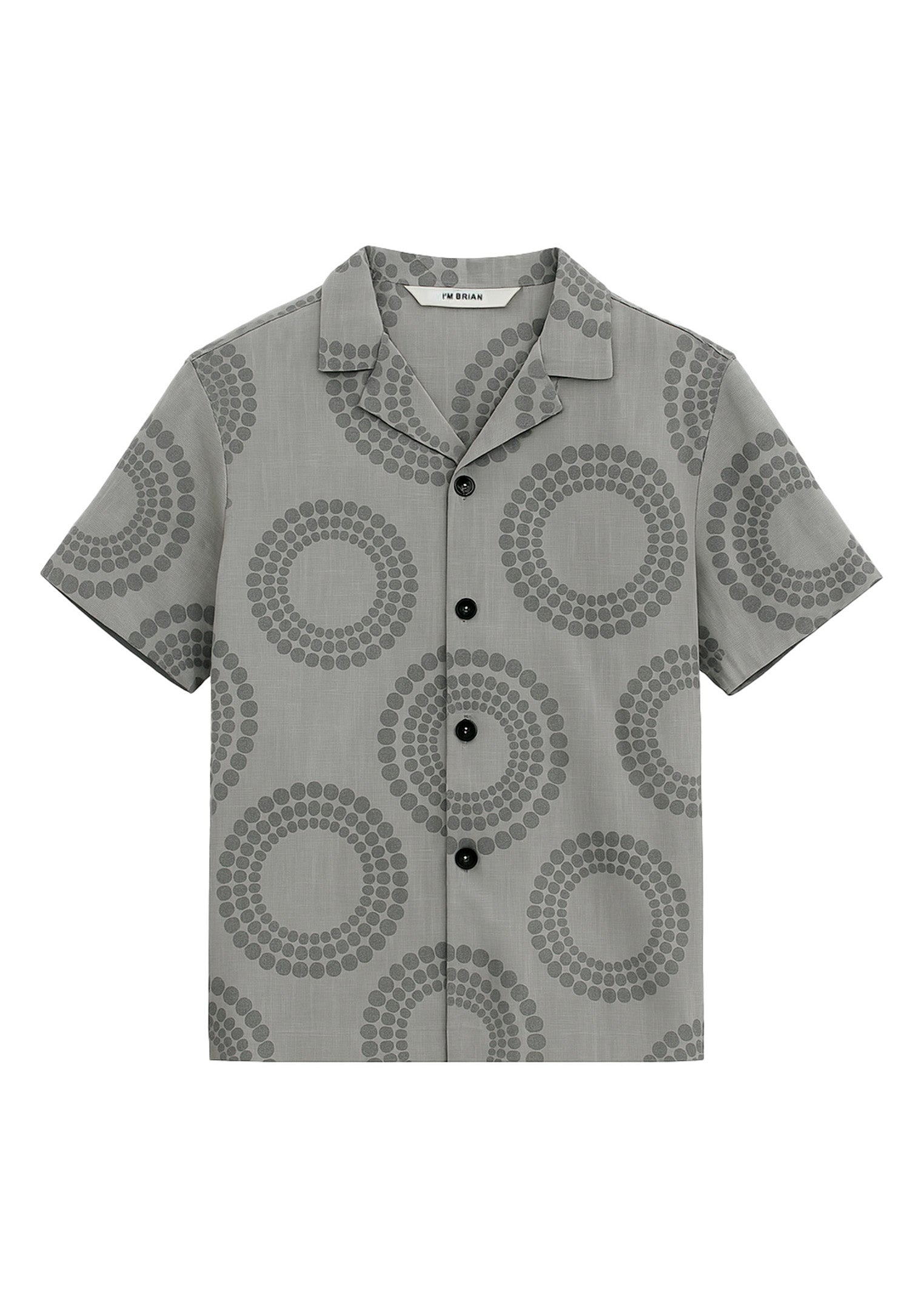 I'm Brian Camicia Grigia Fantasia Circles per Bambini