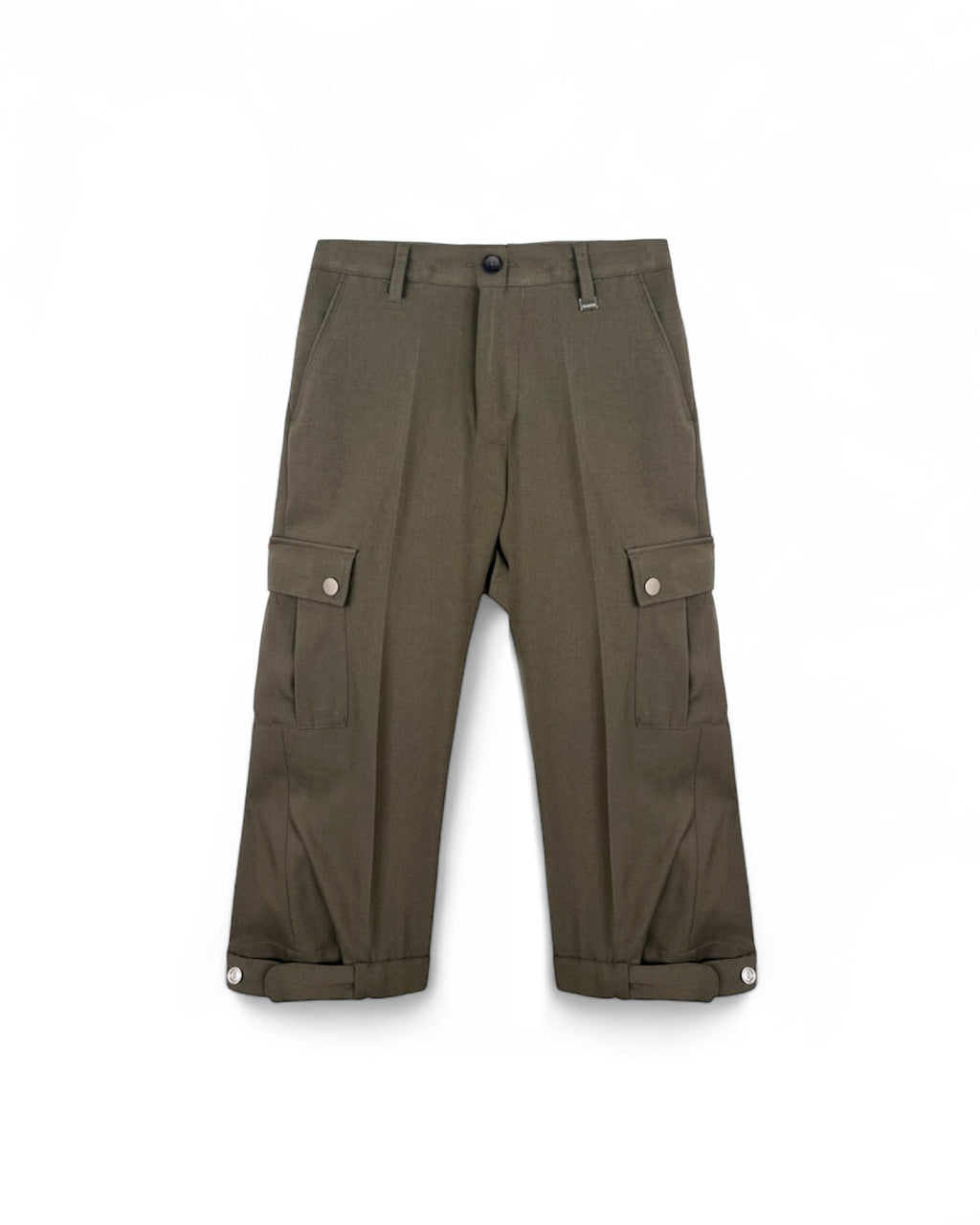 I'M Brian Kids Pantalone Cargo Verde Militare per Bambini