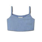 Twinset Kids Top Sky Line con Logo per Bambine