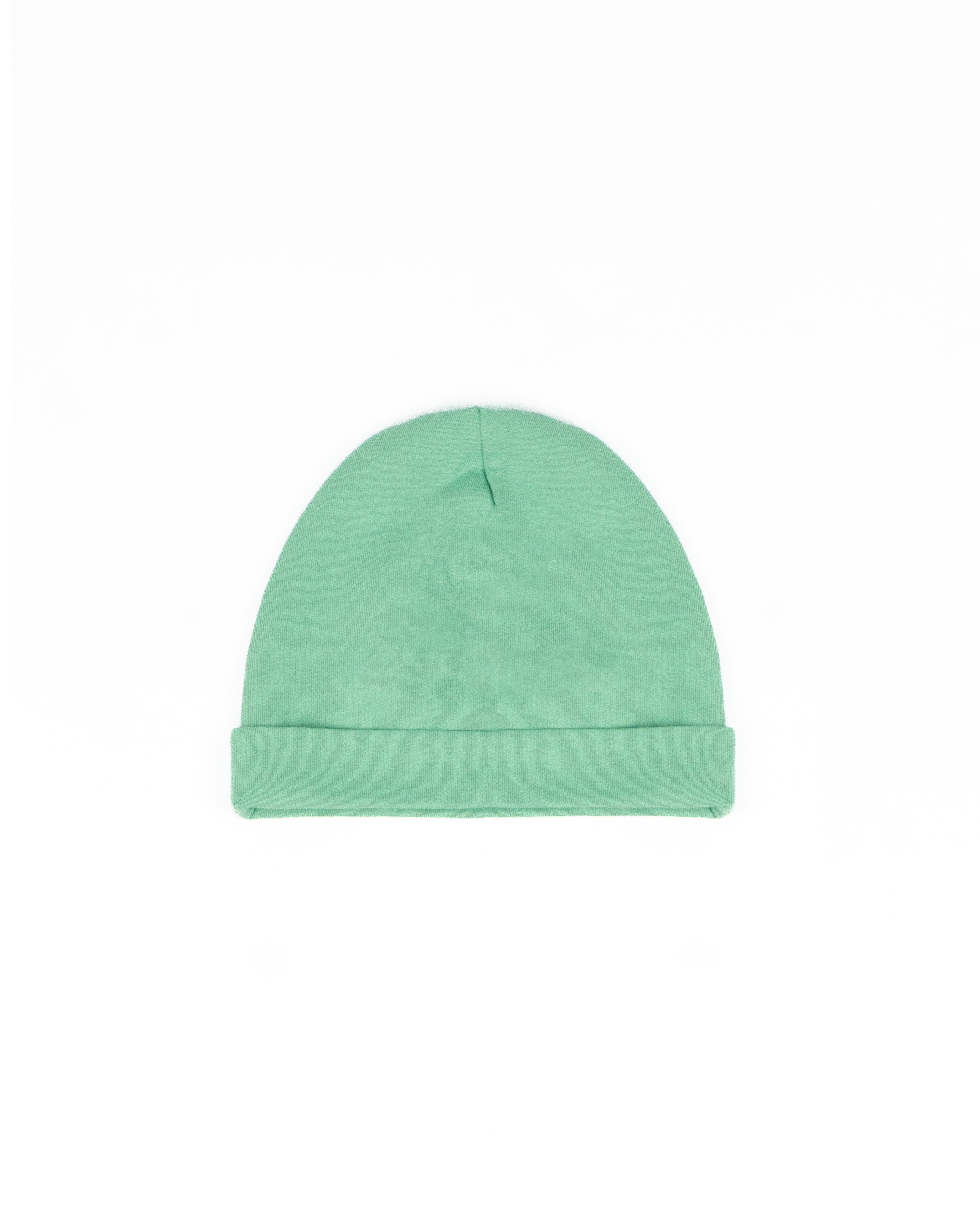 Blumarine Kids Cappellino Verde Menta con Logo Ricamato a Contrasto per Neonate