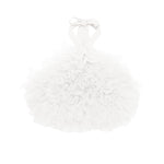 Patrizia Pepe Top Bianco con Ruches per Bambine