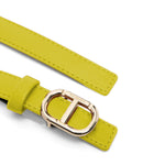 Twinset Kids Cintura Gialla con Fibbia Logo per Bambine