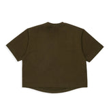 Dsquared2 Kids T-Shirt Verde Scuro con Dettaglio Tsca Pelliccia per Neonate