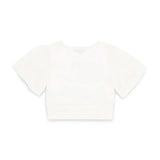 Angel's Face T-shirt Crop Panna per Bambine