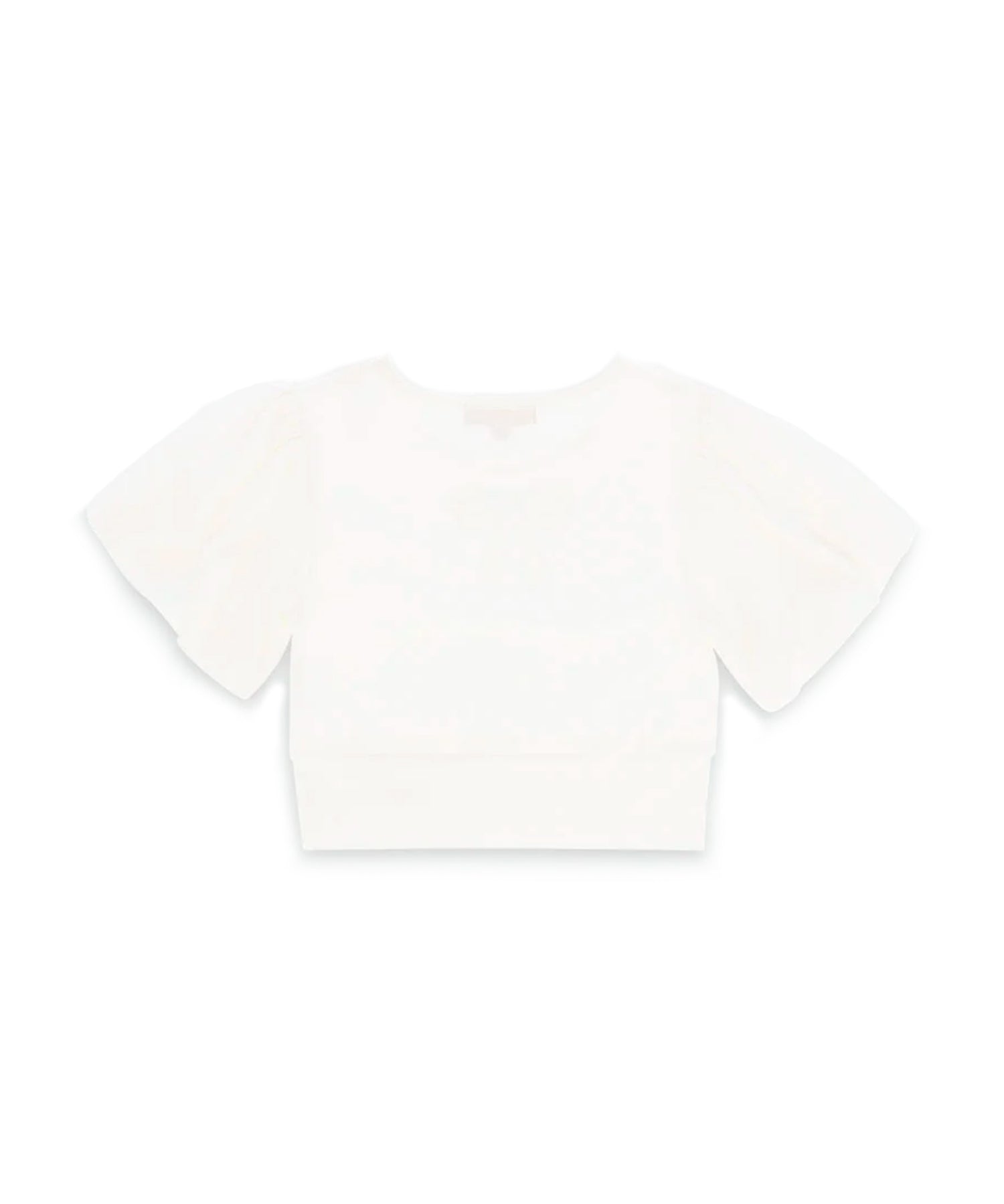 Angel's Face T-shirt Crop Panna per Bambine
