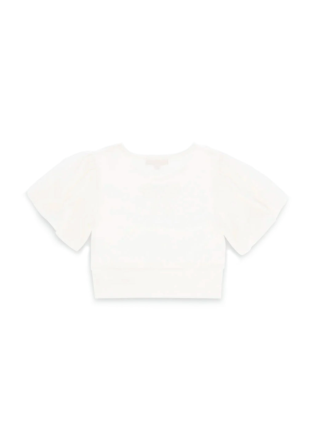 Angel's Face T-shirt Crop Panna per Bambine
