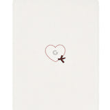 Gabriella Gucci Kids Coperta Felpa Bianco con Logo Cuore per Neonate