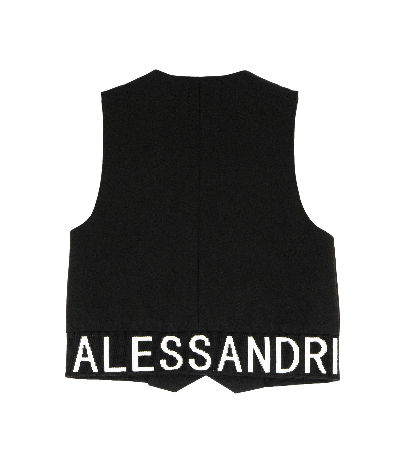 Daniele Alessandrini Kids Gilet Nero con Logo per Bambini