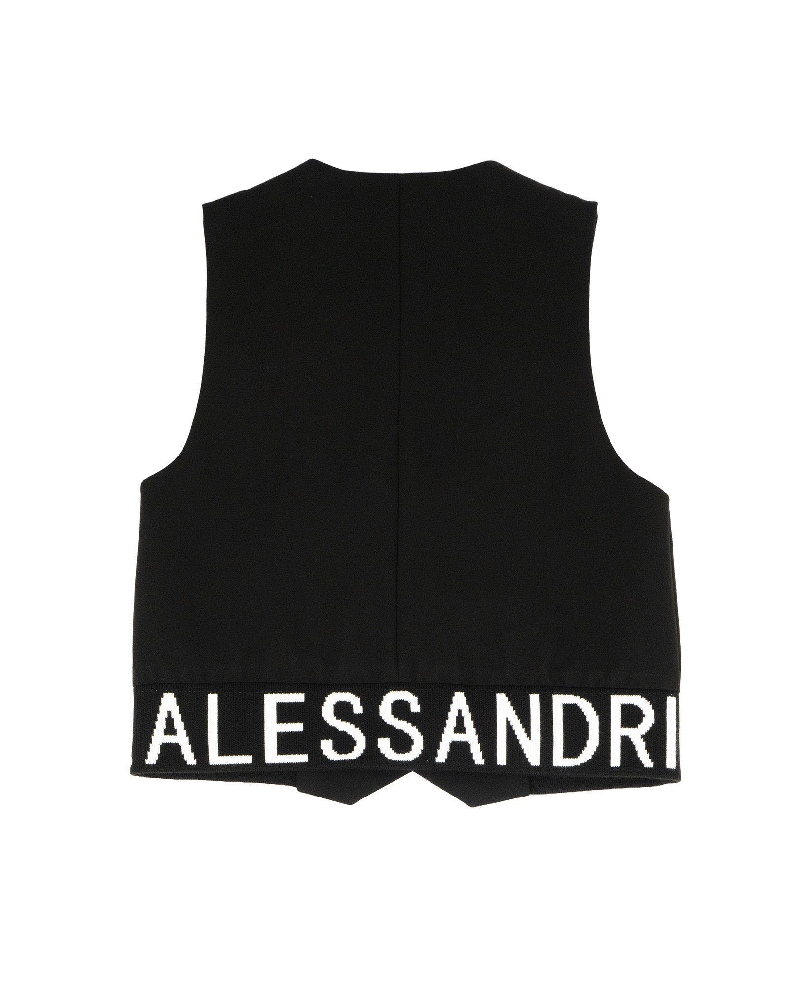 Daniele Alessandrini Kids Gilet Nero con Logo per Bambini