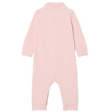 Lacoste Kids Tutina Polo Rosa e Panna con Logo Neonate