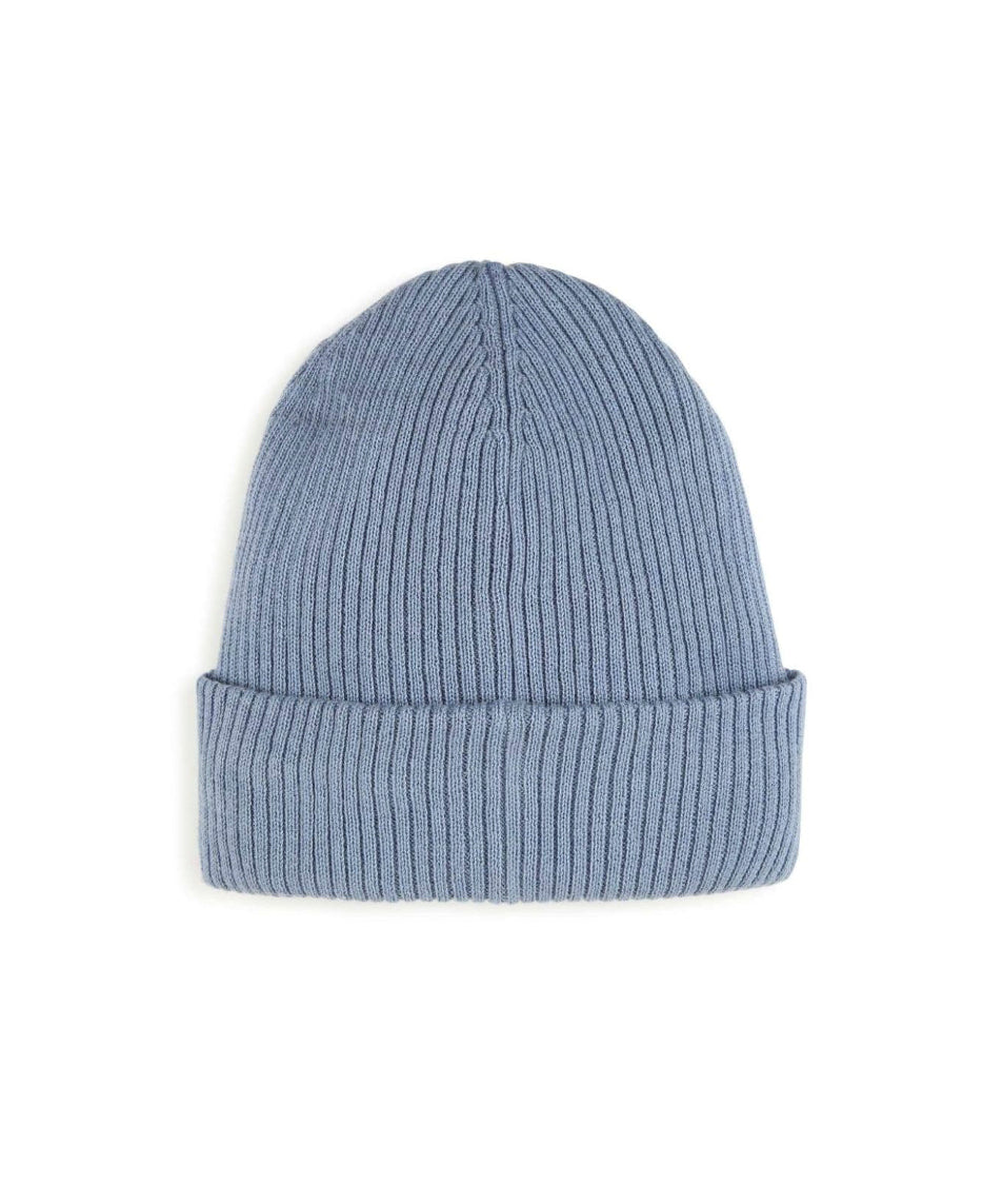 Boss Kids Cappello Beanie Celeste per Bambini
 (retro)