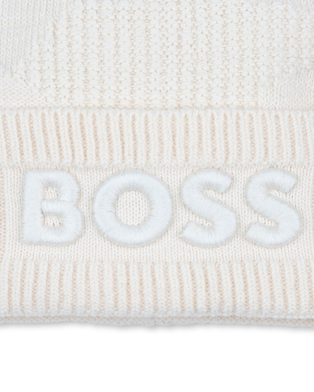 Boss Kids Cappello Sabbia in Cotone per Neonati