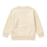 Palm Angels Kids Girocollo Panna con Logo Rosa per Neonate
