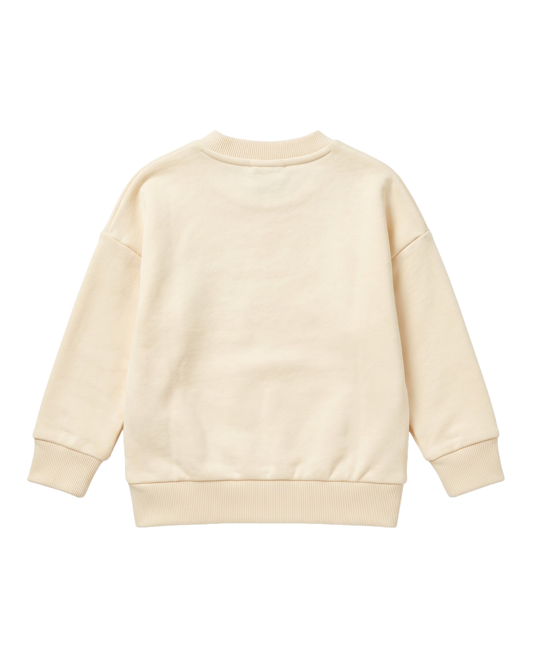 Palm Angels Kids Girocollo Panna con Logo Rosa per Neonate