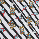 Moschino Kids Abito Bianco/Nero con Teddy Bear per Bambine (dettaglio)