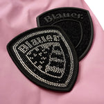 Blauer Kids Giacca a Vento Rosa con cappuccio in Nylon per Bambine