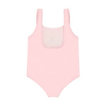 Moschino Kids Costume Monokini Rosa con Stampa per Neonate