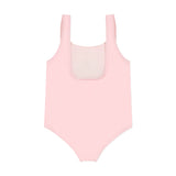 Moschino Kids Costume Monokini Rosa con Stampa per Neonate