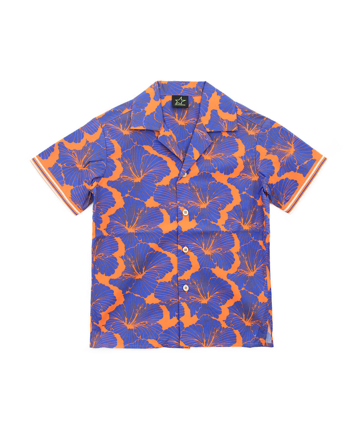 4GIVENESS Camicia Fantasia Viola/Arancione per Bambini