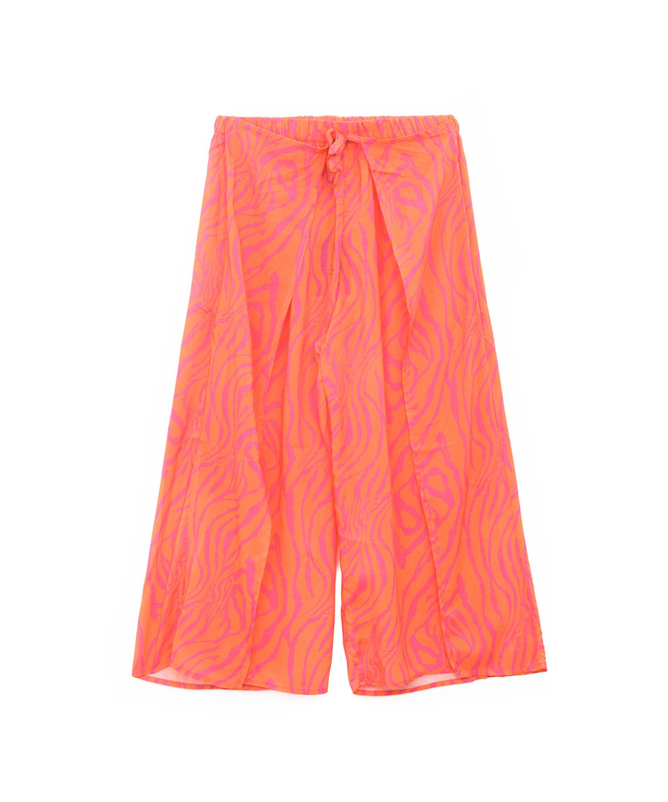 4GIVENESS Copricostume Pantaloni Fantasia Zebrato Arancione per Bambine