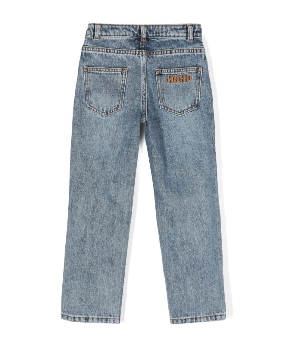Moschino Kids Jeans in Denim per Bambini (retro)