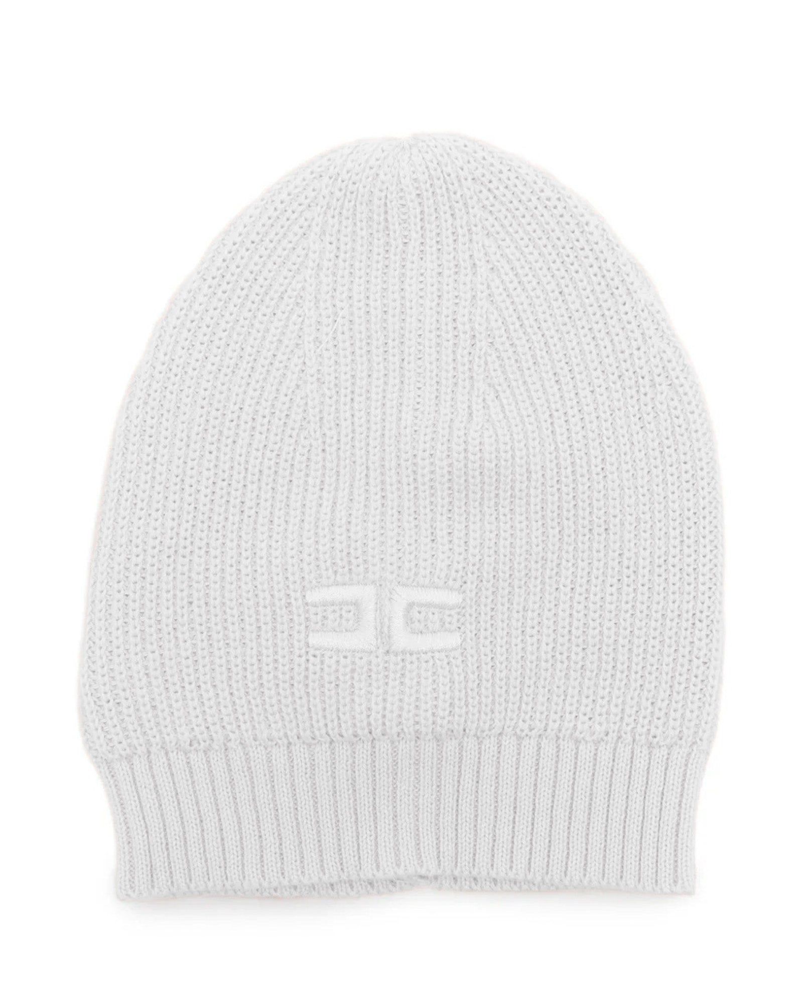 Elisabetta Franchi La Mia Bambina Cappello Panna con Logo per Neonate