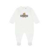 Moschino Kids Tutina con Stampa Logo Teddy Bear per Neonati