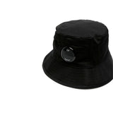 CP Company Kids Black Bucket Hat for Children