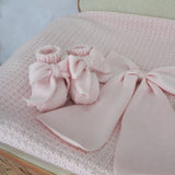 Marlu scarpine rosa con fiocco per neonate
