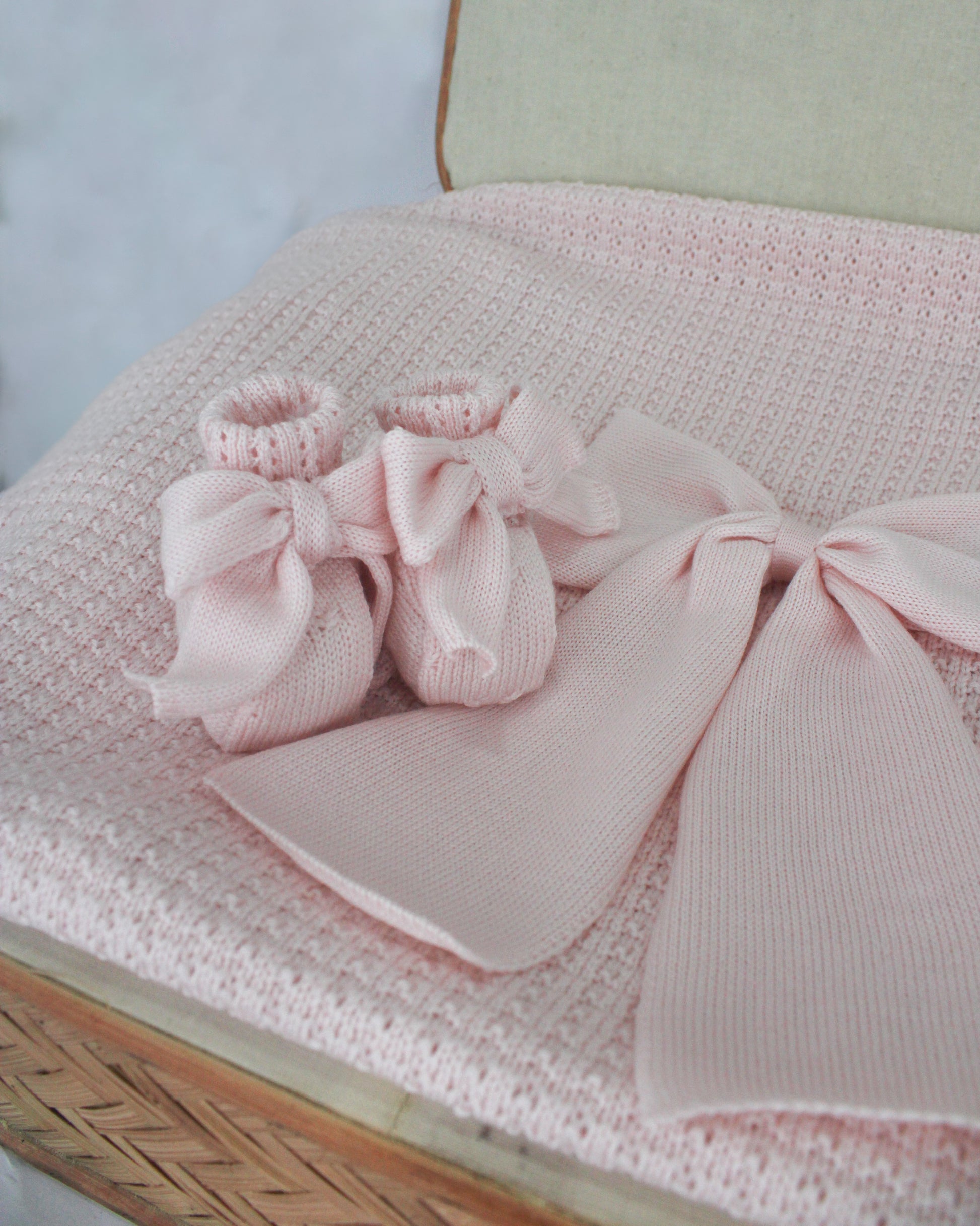 Marlu scarpine rosa con fiocco per neonate