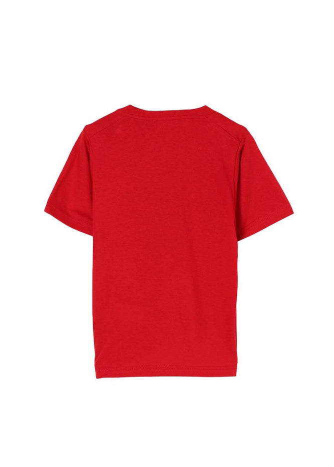 Dsquared2 Kids T-Shirt Rossa con D2 Headquarter per Bambini